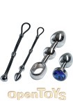 Alu Cock-Grip Set klein - Chrome (Malesation)