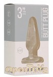Butt Plug - Basic - 3 Inch - Glass (Shots Toys - Plug and Play)