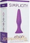 Eban - Medium Conical Butt-Plug - Purple (Shots Toys - Simplicity)