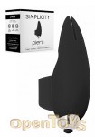 Piers - Finger Vibrator - Black (Shots Toys - Simplicity)