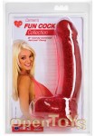 Carmens Fun Cock Collection - 8 Inch - Red Glitter (TLC)