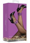 Plush Leather Ankle Cuffs Premium - Purple (Shots Toys - Ouch!)
