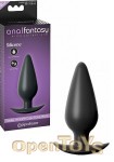 Small Weighted Silicone Plug - Black (Pipedream - Anal Fantasy Elite Collection)