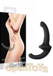 Silicone Strapless Strapon - Black (Shots Toys - Ouch!)