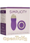 George - Rechargeable Remote Control Vibrating Egg Flower - Purple (Shots Toys - Simplicity)