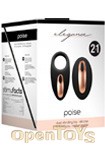 Dual Vibrating Toy - Poise - 2 in 1 - Black (Shots Toys - Elegance)