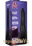 8 Inch Fat Realistic Dildo Vibe - Black (Shots Toys - GC)