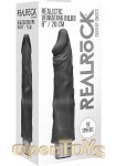 Realistic Vibrating Dildo - 8 Inch - Black (RealRock)