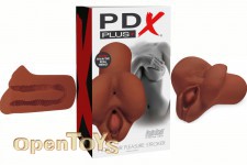 PDX Plus Pick your Pleasure Stroker - Brown 