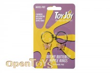 Bitchy Butterfly Nipple Rings - Fluttering Pink 