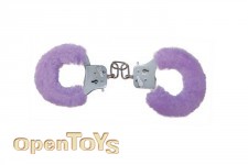 Furry Fun Cuffs - Purple Plush 