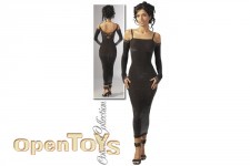 langes Lurexkleid Gr&ouml;&szlig;e M/L 