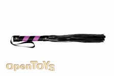 Whip PVC Black with Purple Sripes A 