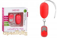 10-Speed Remote Vibrating Egg Red - Medium Size 