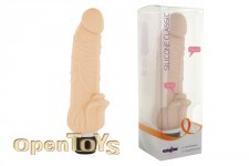 Silicone Classic Stim Vibrator - Nude 