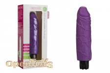 Realistic Skin Vibrator - Normal Size Purple 