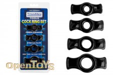 TitanMen Tools - Cock Ring Set Black 