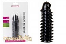 Realistic Spiky - Penis Extension - Black 