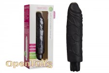 Realistic Skin Vibrator Normal Size - Black 