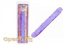 Crystal Jellies Jr. Double Dong 12 Inch - Purple 