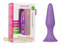 Silky Buttplug Medium Size - Purple 