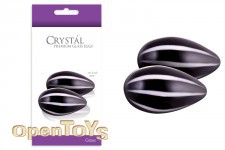 Crystal Glass Egg - Black 