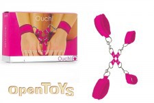 Velcro Hand and Leg Cuffs - Pink 