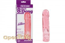 Crystal Jellies Dong 8 Inch - Pink 