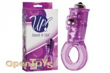 Hook It Up! - Top Loading Beaded Ring - Purple 