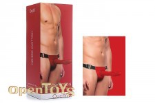 Hollow Design Strap-On - Red 