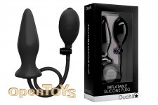 Inflatable Silicone Plug - Black 