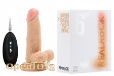 Vibrating Realistic Cock with Remote Control - 6 Zoll - Skin 