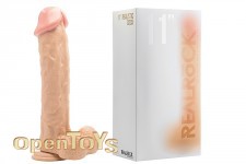 Realistic Cock - 11 Zoll - with Scrotum - Skin 