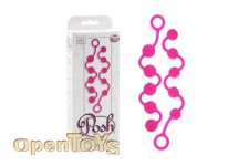 Silicone O Beads - 2 Sizes - Pink 