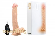 Vibrating Realistic Cock - 10 Zoll - with Remote Control - Black 