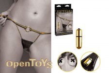 Vibrating Micro G-String Set - Gold 