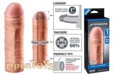 Mega 1 Inch Extension - Flesh 