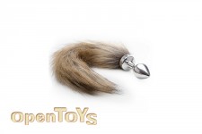 Fox Tail Buttplug - Silver 