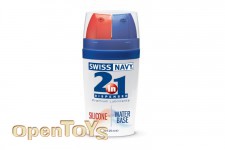 2 in 1 - Silicone and Water Base Premium Lubricants - 50 ml 