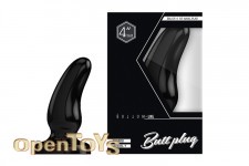 Buttplug - Rubber - 4 Inch - Model 7 - Black 