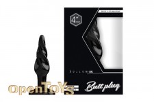 Buttplug - Rubber - 4 Inch - Model 5 - Black 