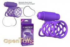 Vibrating Couples Cage - Purple 