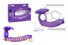 Silicone Double Penetrator Rabbit - Purple 