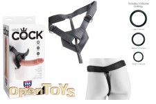 Strap On Harness with Cock - 9 Inch - White 