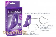 Vibrating Silicone Taint-Alizer - Purple 