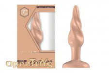 Buttplug - Rubber - 7 Inch - Model 5 - Flesh 