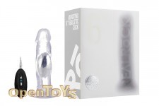 Vibrating Realistic Cock - 6 Inch - with Remote Control - Transparent 