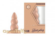 Buttplug - Rubber - 4 Inch - Model 6 - Flesh 