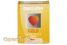 Masculan Kondome - Gold Luxury Edition - 3er Pack 