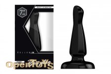 Buttplug - Rubber - 7 Inch - Model 3 - Black 